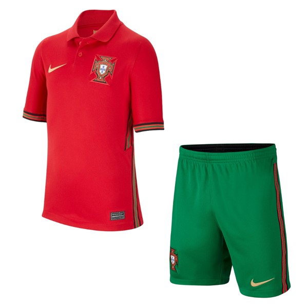 Camiseta Portugal Replica Primera Ropa Niños 2020 Rojo